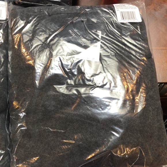 Nordstrom Brushed Crewneck Sweater, Size 3Xl in Grey Dark Charcoal Heather 🤩B10 - Picture 3 of 7